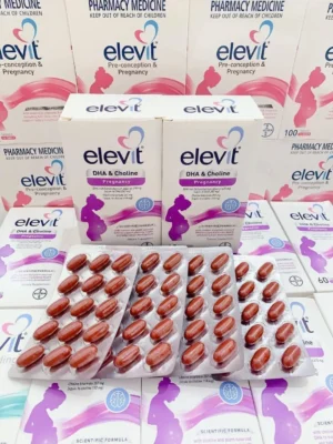 Viên uống Elevit DHA & Choline Pregnancy 60 viên của Úc Elevit bầu DHA & Choline Pregnancy 60 viên của Úc