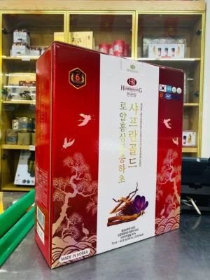 Nước Hồng Sâm Hoàng Gia Đông Trùng Saffron HANKWANJANG 70ml x 60 gói