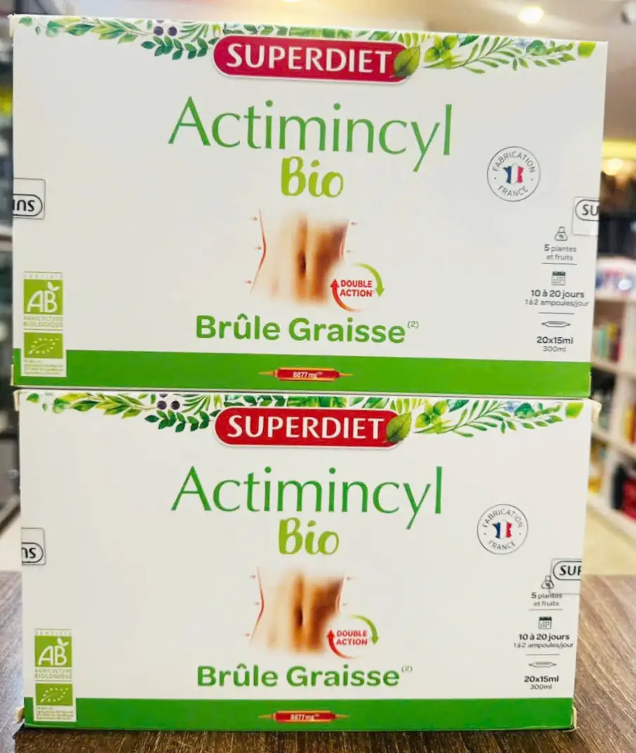 Nước uống giảm cân Superdiet Actimincyl Bio 20 ống của Pháp Nước Uống Giảm Cân Superdiet Actimincyl Bio Đốt Mỡ