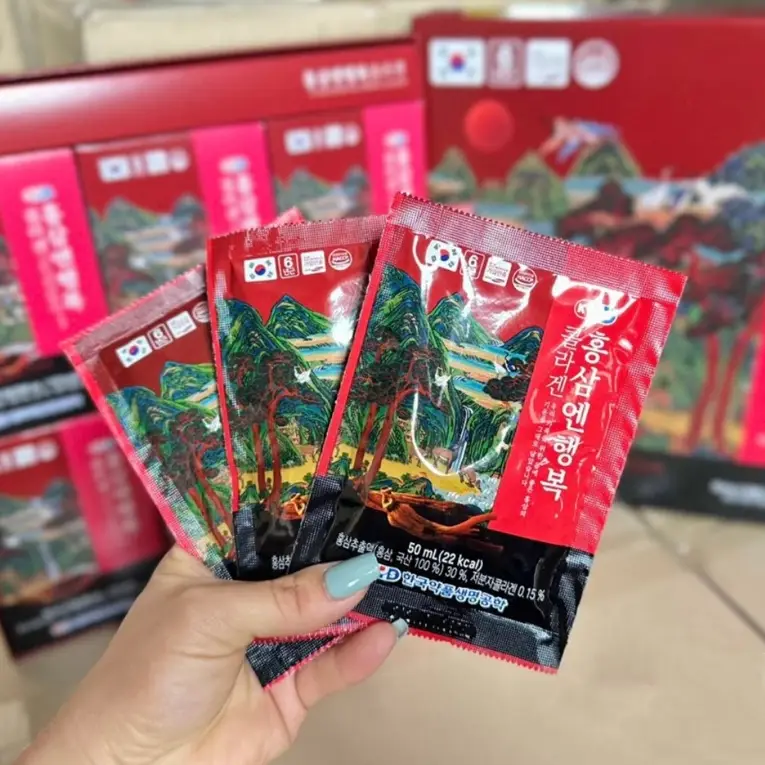 Nước sâm Collagen đông trùng Gaesung 30 gói của Hàn Quốc Nước hồng sâm Collagen Gaesung thượng hạng, hộp 30 gói