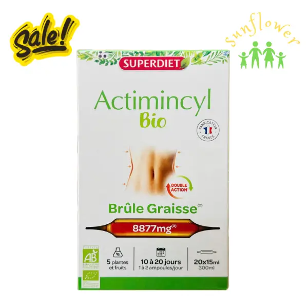 Nước uống giảm cân Superdiet Actimincyl Bio 20 ống của Pháp Nước uống giảm cân Superdiet Actimincyl Bio 20 ống của Pháp