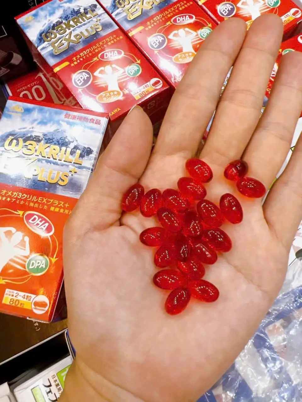 Dầu nhuyễn thể Omega 3 Krill EX Plus Yoshikawa 80 viên của Nhật Bản Omega 3 Krill EX Plus – bổ sung DHA, EPA, DPA 80 viên