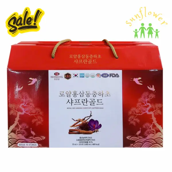 Sâm nhụy hoa nghệ tây HanKwanJang 20 gói của Hàn Quốc Sâm nhụy hoa nghệ tây HanKwanJang 20 gói của Hàn Quốc