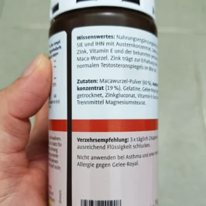 Viên uống tinh chất hàu Austern Maca Sanct Bernhard 120 viên của Đức Tinh chất hàu Sanct Bernhard Austern Maca Aktiv Kapseln 120 viên