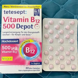 Viên uống Tetesept Vitamin B12 500 Depot 30 viên của Đức VITAMIN B12 Depot 500 Tetesept Depot 500