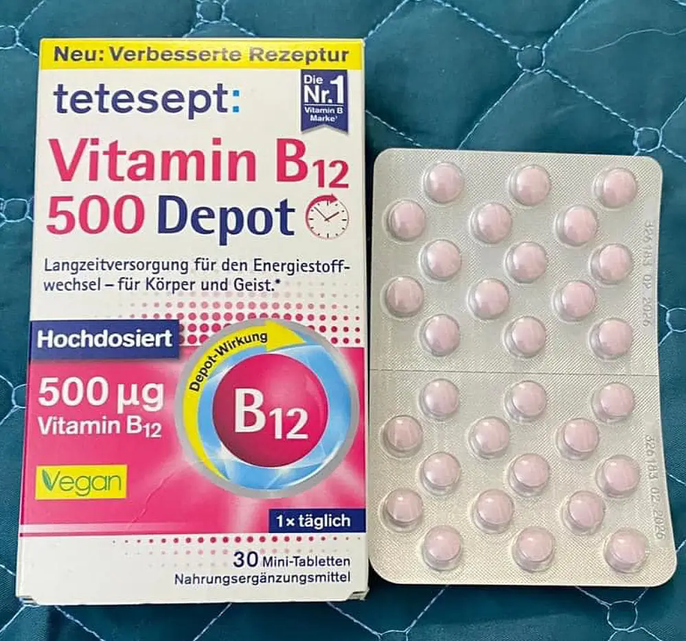 Viên uống Tetesept Vitamin B12 500 Depot 30 viên của Đức VITAMIN B12 Depot 500 Tetesept Depot 500