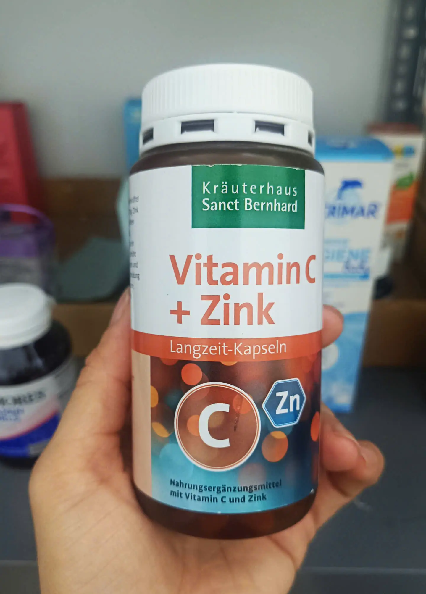 Viên uống Vitamin C Zink Sanct Bernhard 180 viên của Đức Viên Uống Bổ Sung Kẽm Vitamin C + Zink Sanct Bernhard 180 viên