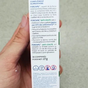 Viên uống mọc tóc Arkopharma Forcapil Anti-Chute 30 viên của Pháp Viên Uống Giảm Rụng Tóc, Hói Đầu Arkopharma Forcapil Anti Chute 30 Viên