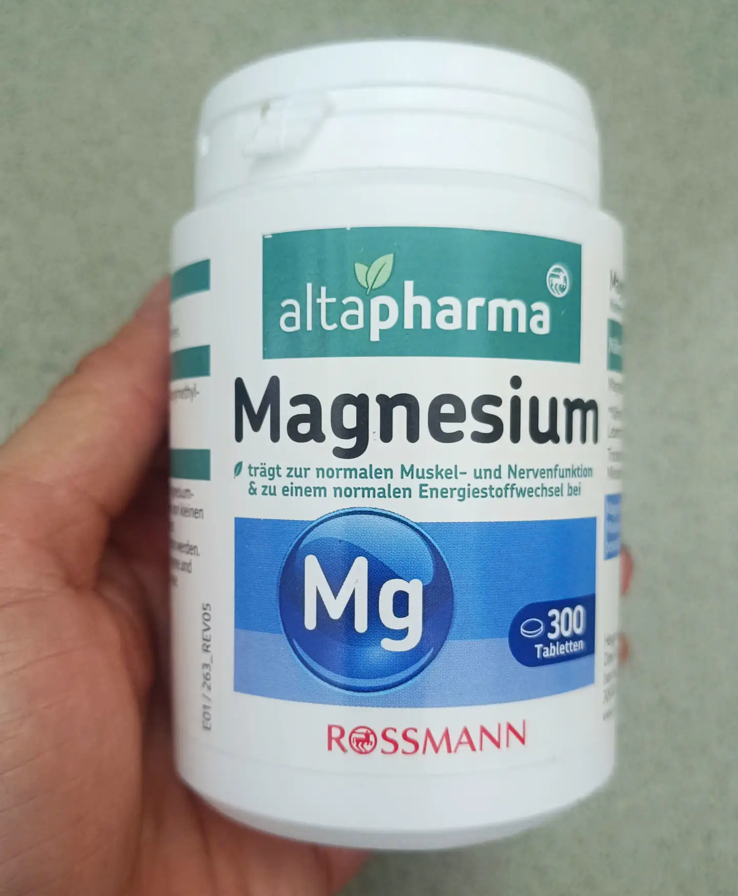 Viên uống Altapharma Magnesium 300 viên của Đức Viên bổ sung Rossmann Altapharma Magnesium 300 Đức
