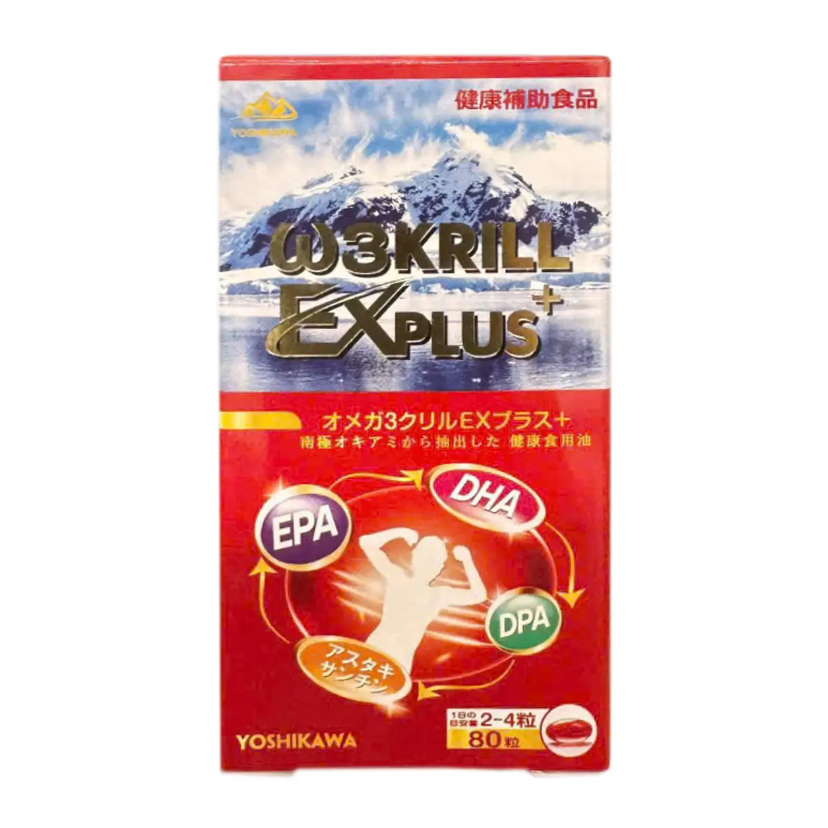 Dầu nhuyễn thể Omega 3 Krill EX Plus Yoshikawa 80 viên của Nhật Bản Dầu nhuyễn thể Omega 3 Krill EX Plus Yoshikawa 80 viên của Nhật Bản - Hình ảnh 2