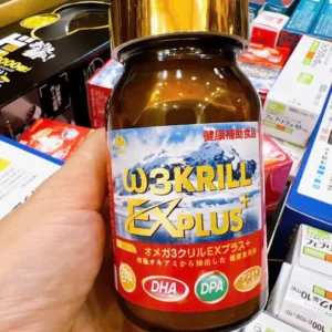 Dầu nhuyễn thể Omega 3 Krill EX Plus Yoshikawa 80 viên của Nhật Bản Viên dầu nhuyễn thể ω3 krill EXPlus+ Yoshikawa 80 viên