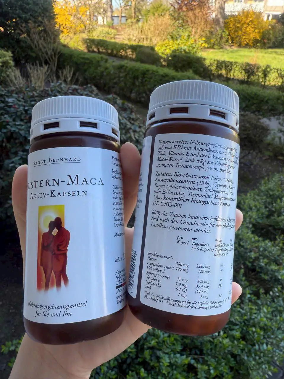 Viên uống tinh chất hàu Austern Maca Sanct Bernhard 120 viên của Đức Viên nang Sanct Bernhard Austern maca tinh chất Hàu maca, 120 viên