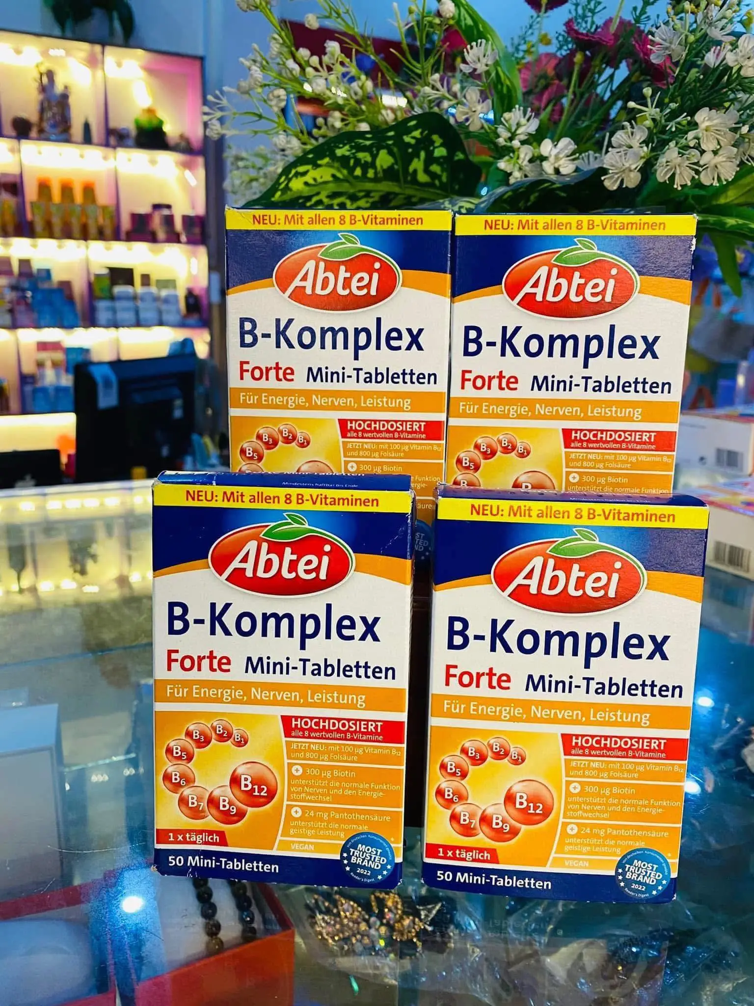 Viên uống vitamin B tổng hợp Abtei B-Komplex Forte 50 viên của Đức Viên uống Abtei Vitamin B tổng hợp B-Komplex Forte 50 viên của Đức