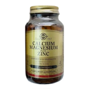 Viên uống Canxi Solgar Calcium Magnesium plus Zinc, 100 viên