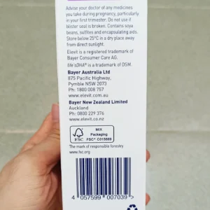 Viên uống Elevit DHA & Choline Pregnancy 60 viên của Úc Viên uống Elevit DHA & Choline Pregnancy 60 viên Úc cho bà bầu