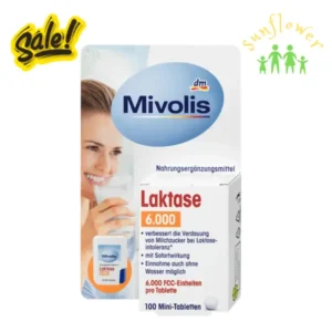 Viên uống Enzyme Mivolis Lactase 6000 hộp 100 viên của Đức
