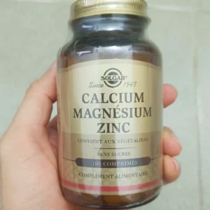 Viên uống Solgar Calcium Magnesium Plus Zinc bổ sung canxi, magie và kẽm, 100 viên