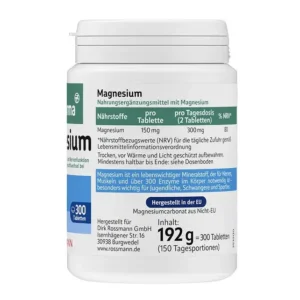 Viên uống Altapharma Magnesium 300 viên của Đức Viên uống bổ sung Magie, 300 viên - altapharma Magnesium