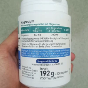 Viên uống Altapharma Magnesium 300 viên của Đức Viên uống bổ sung magie altapharma Magnesium, 300 viên