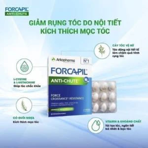 Viên uống giảm rụng tóc Arkopharma Forcapil Anti Chute 30 viên