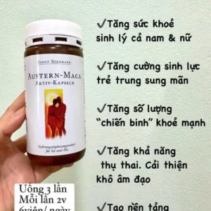 Viên uống tinh chất hàu Austern Maca Sanct Bernhard 120 viên của Đức Viên uống tăng cường sinh lý Austern Maca Sanct Bernhard 120 viên