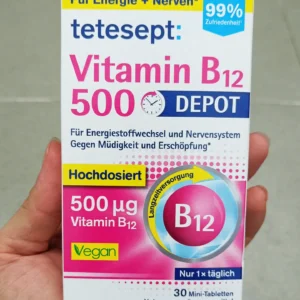 Viên uống tetesept Vitamin B12 500 Depot, 30 viên