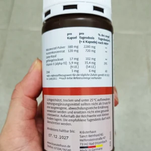 Viên uống tinh chất hàu Austern Maca Sanct Bernhard 120 viên của Đức Viên uống tinh chất hàu Sanct Bernhard Austern Maca Aktiv Kapseln 120 viên của Đức