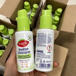 Xịt muỗi S-quito Free Insektenschutzspray 100ml của Đức Xịt chống muỗi S Quito Free 100ml