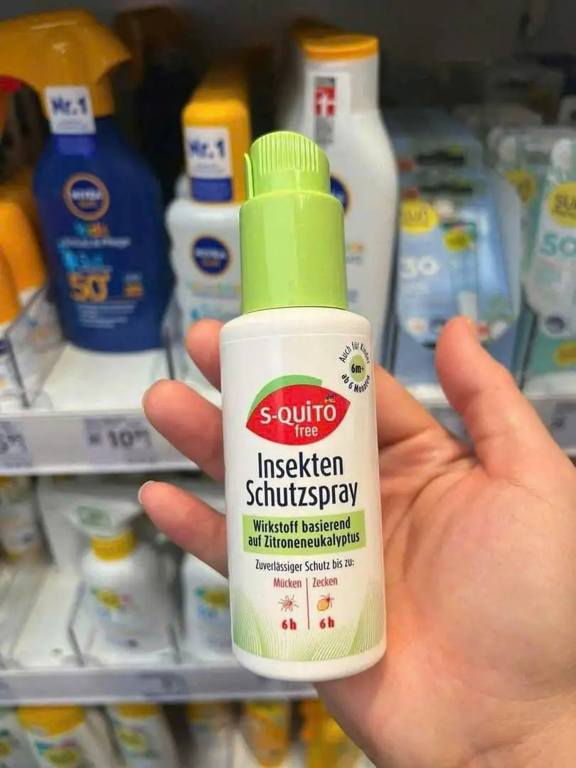 Xịt muỗi S-quito Free Insektenschutzspray 100ml của Đức Xịt muỗi Đức S-quito Free Insektenschutzspray 100ml