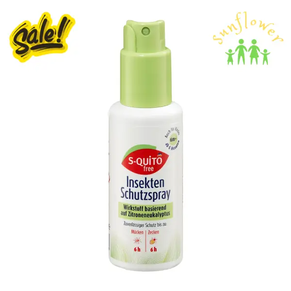 Xịt muỗi S-quito Free Insektenschutzspray 100ml của Đức Xịt muỗi S-quito Free Insektenschutzspray 100ml của Đức