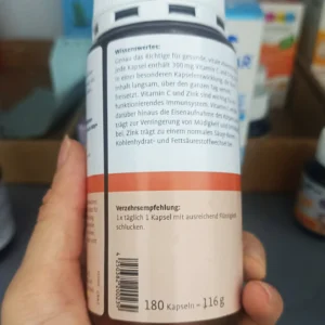 Viên uống Vitamin C Zink Sanct Bernhard 180 viên của Đức viên uống Vitamin C + Zink Sanct Berhard