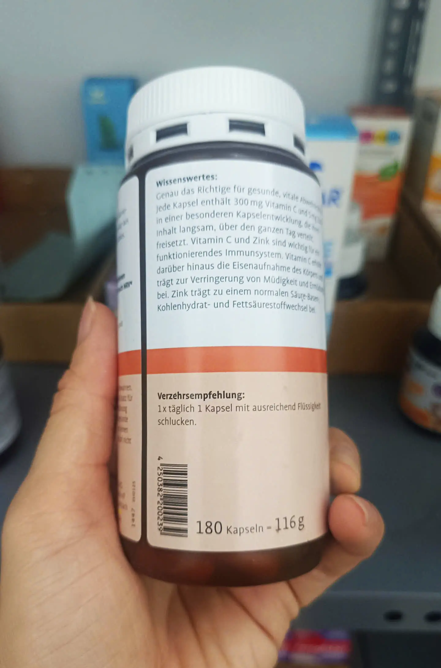 Viên uống Vitamin C Zink Sanct Bernhard 180 viên của Đức viên uống Vitamin C + Zink Sanct Berhard