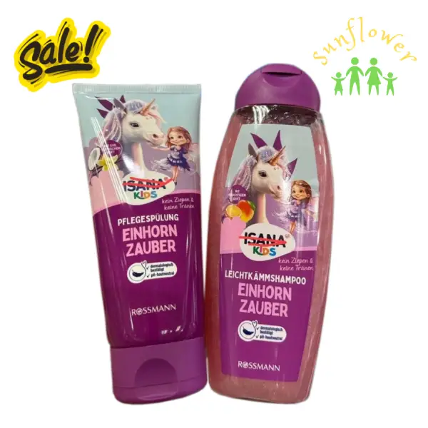 Bộ dầu gội xả Isana Kids thuần chay của Đức Bộ dầu gội xả Isana Kids thuần chay của Đức