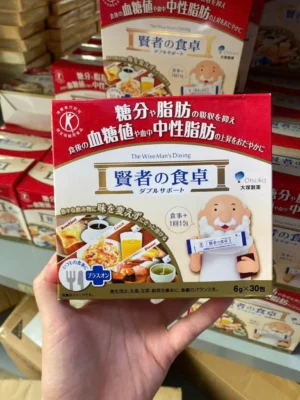 Bột Uống Giảm Hấp Thụ Đường Và Chất Béo Sau Ăn - The Wise Man's Dining ( 30 Gói x 6g)