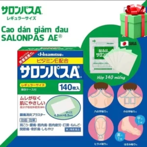 Cao dán giảm đau Hisamitsu Salonpas 140 miếng của Nhật Bản CAO DÁN SALONPAS Nhật Bản