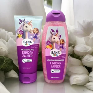 Bộ dầu gội xả Isana Kids thuần chay của Đức Combo gội & xả Isana Kids – dịu nhẹ & thơm mát cho bé yêu