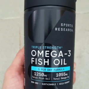 Dầu cá Sports Research Triple Strength Omega 3 Fish Oil 1250mg 150 viên Của Mỹ Dầu cá Sports Research Triple Strength Omega-3 Fish Oil 150 Fish Softgels