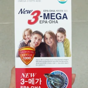 Dầu cá hồi New 3 Mega Salmon Oil 1000mg 300 viên của Hàn Quốc Dầu cá hồi New 3 Mega Salmon Oil 1000mg Hàn Quốc