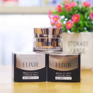 Kem dưỡng đêm Elixir Shiseido Whitening 45g của Nhật Bản Kem đêm ELIXIR Whitening & Revitalizing Care Enriched Clear Cream 45g
