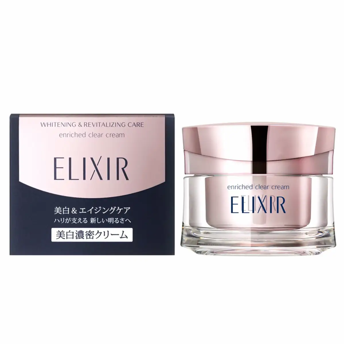 Kem dưỡng đêm Elixir Shiseido Whitening 45g của Nhật Bản Kem dưỡng trắng da chống lão hoá Shiseido Elixir Whitening & Revitalizing Care Enriched Clear Cream 45g