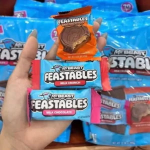 Socola Mr Beast Feastables túi 70 gói 909g của Mỹ MRBEAST FEASTABLES CHOCOLATE CANDY ASSORTMENT SANCK SIZE GÓI 909G