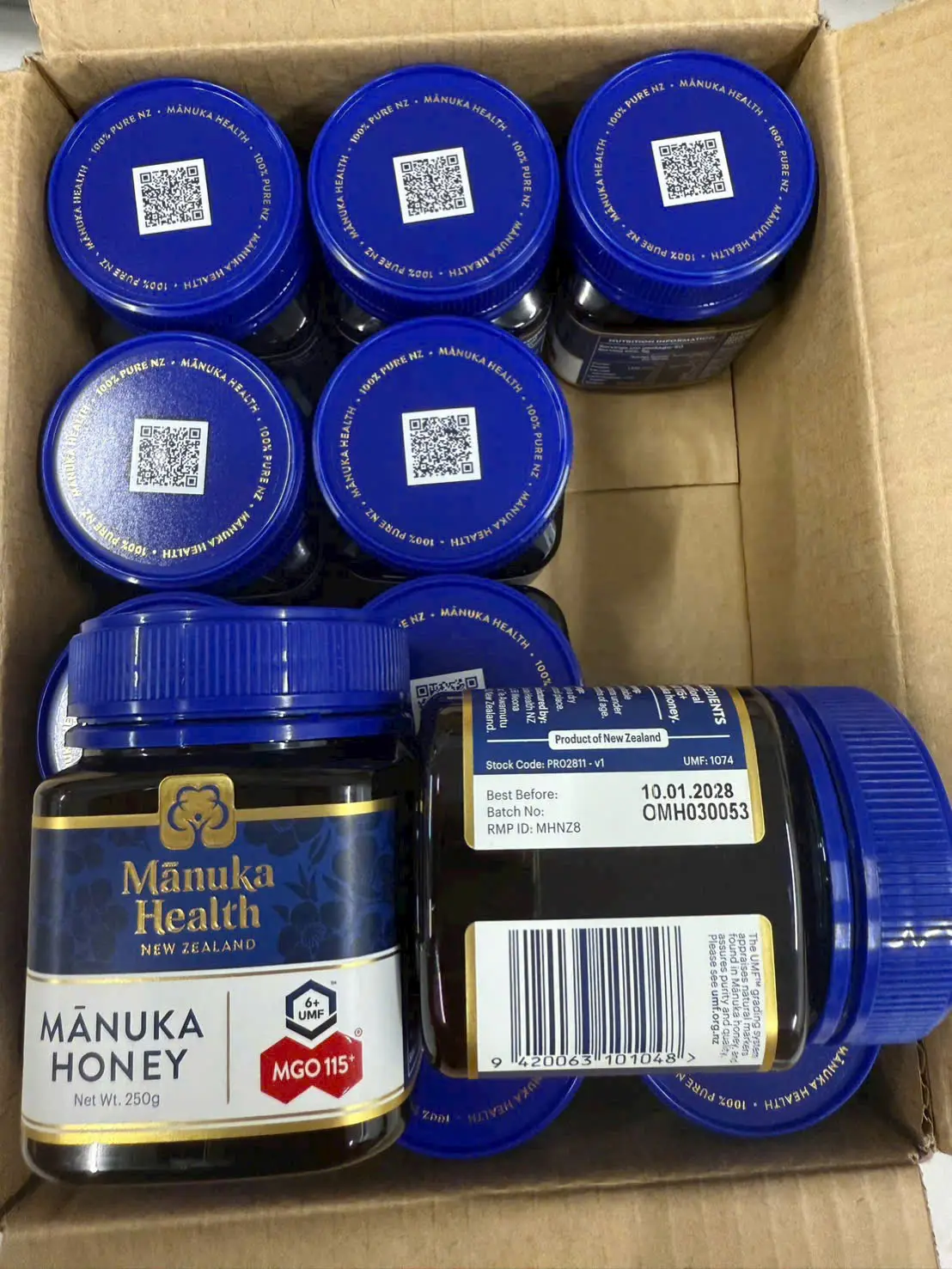 Mật ong Manuka Health MGO 115+ UMF 6+ 250g của New Zealand Mật Ong Manuka Honey MGO 115+ 250g