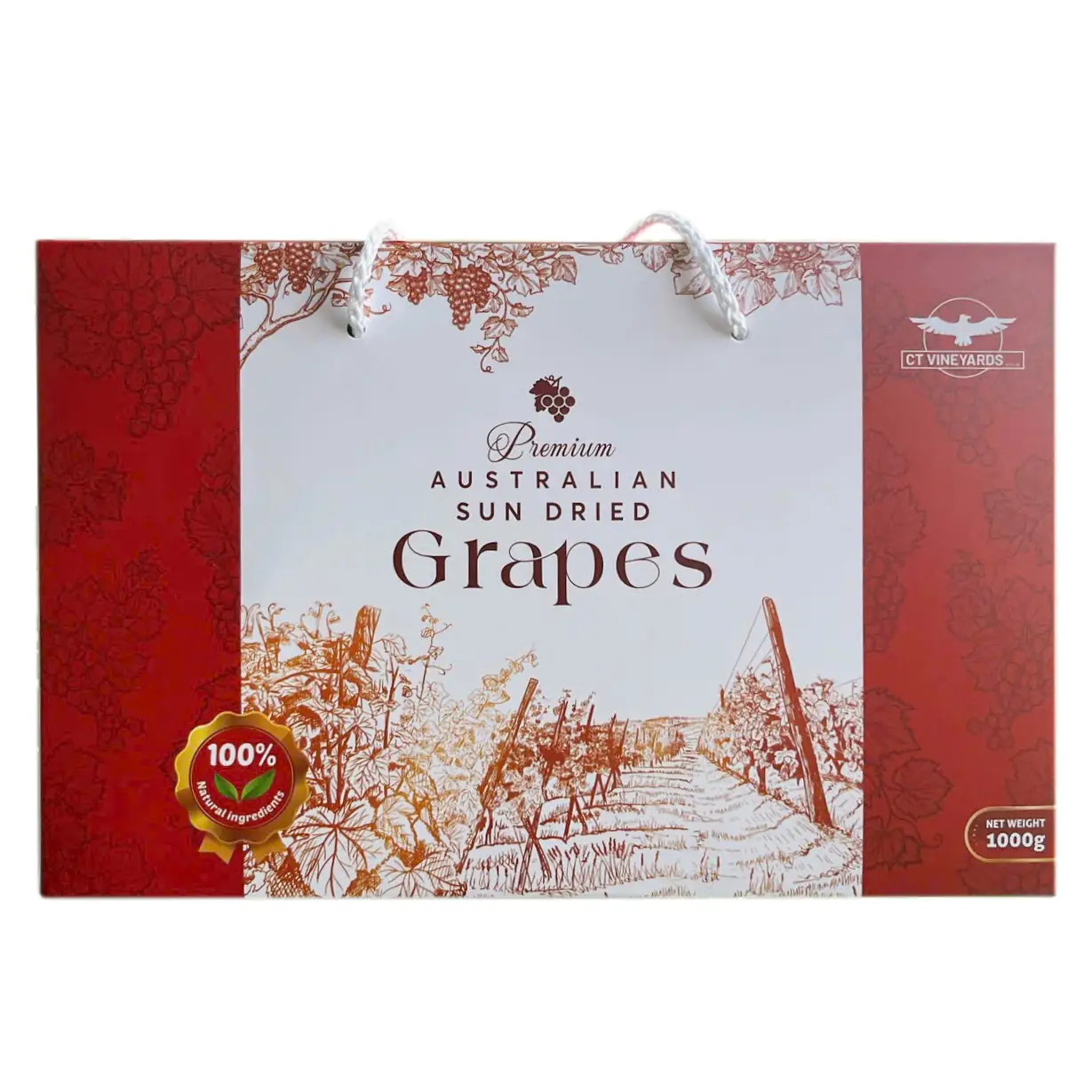 Nho khô Thompson Premium Australian 1kg của Úc NHO KHÔ NGUYÊN CÀNH THOMPSON LOẠI 1 ÚC