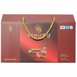 Nước hồng sâm nhung hươu linh chi 365 Hàn Quốc gói 70ml