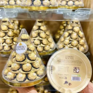 Socola tháp Ferrero Rocher 350g 28 viên của Italia Socola Ferrero Rocher Cone 350g - 28 viên Hình Tháp