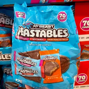 Socola Mr Beast Feastables túi 70 gói 909g của Mỹ Socola MrBeast Feastables của Mỹ 909g 70 thanh