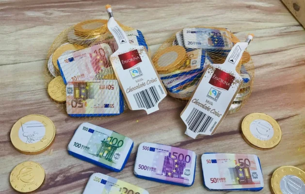 Socola đồng tiền euro tài lộc