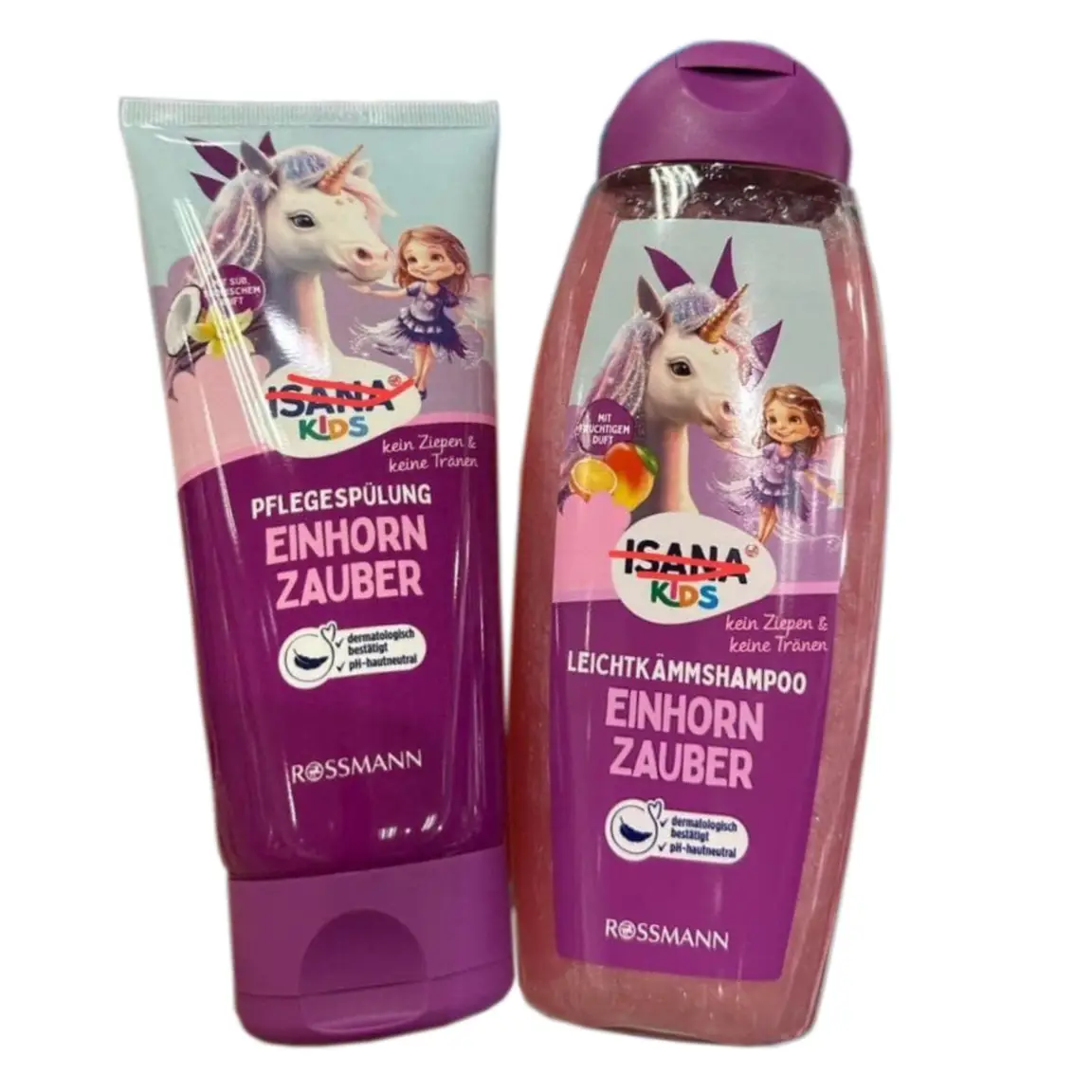 Bộ dầu gội xả Isana Kids thuần chay của Đức Sữa tắm, dầu Gội ,dầu xả Thuần chay Isana