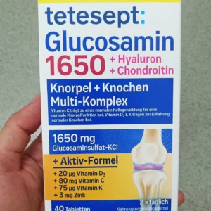 Viên uống Tetesept Glucosamin 1650 + Hyaluron + Chondroitin 40 viên của Đức Thuốc Bổ Xương Khớp Tetesept Glucosamin 1650, 40 viên