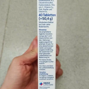 Viên uống Tetesept Glucosamin 1650 + Hyaluron + Chondroitin 40 viên của Đức Thuốc Bổ Xương Khớp Tetesept Glucosamin 1650, 40 viên của Đức
